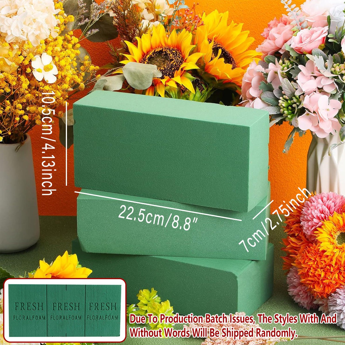 Floral Foma Blocks Dry Wet Brick 2-20PCS