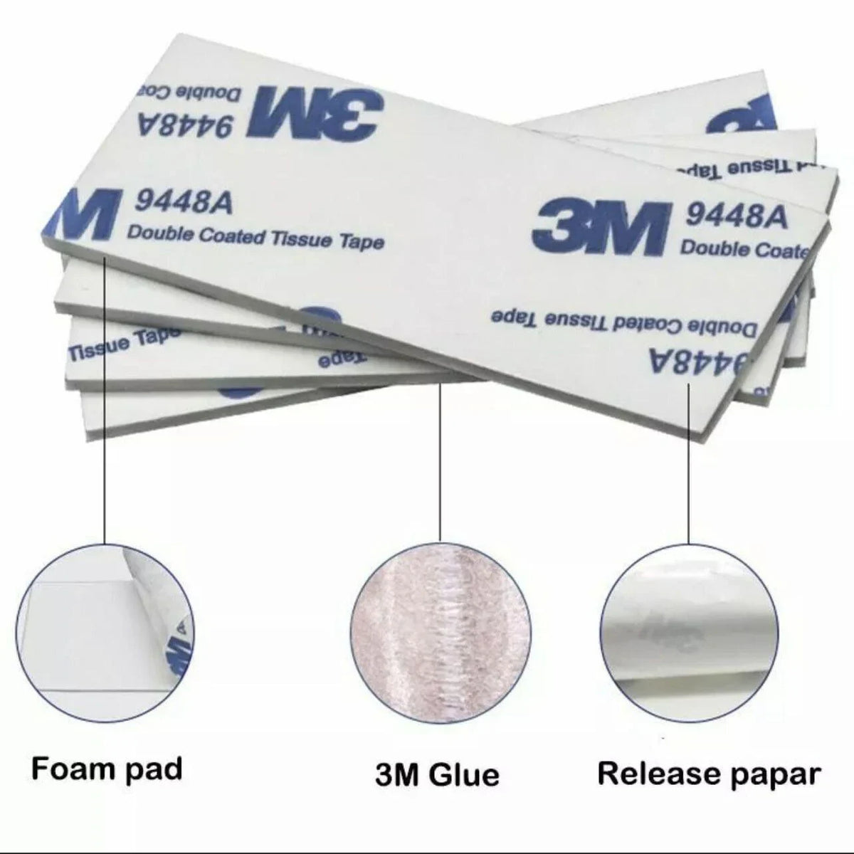3 M Sticker 3M Double Sided Foam Sticker Tape 6PCS Self Adhesive | DPW – Discount ...