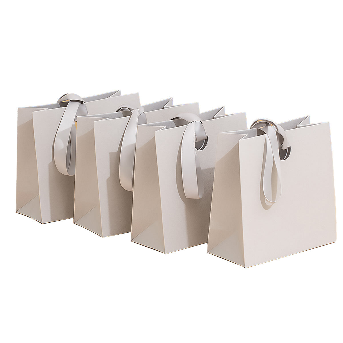 4PCS Paper Gift Bags with Ribbon Handles for Party Favors