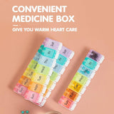 7-Day Pill Box 1PC 22.2x5.7x2.5cm Weekly Medicine Tablet Case Organizer Dispenser - Discount Packaging Warehouse