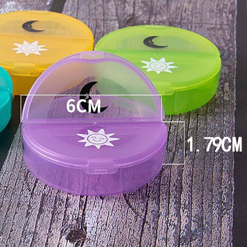 7-Day Pill Box 1PC 2Colours BID Weekly Medicine Tablet Case Organizer Dispenser - Discount Packaging Warehouse