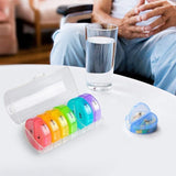 7-Day Pill Box 1PC 2Colours BID Weekly Medicine Tablet Case Organizer Dispenser - Discount Packaging Warehouse