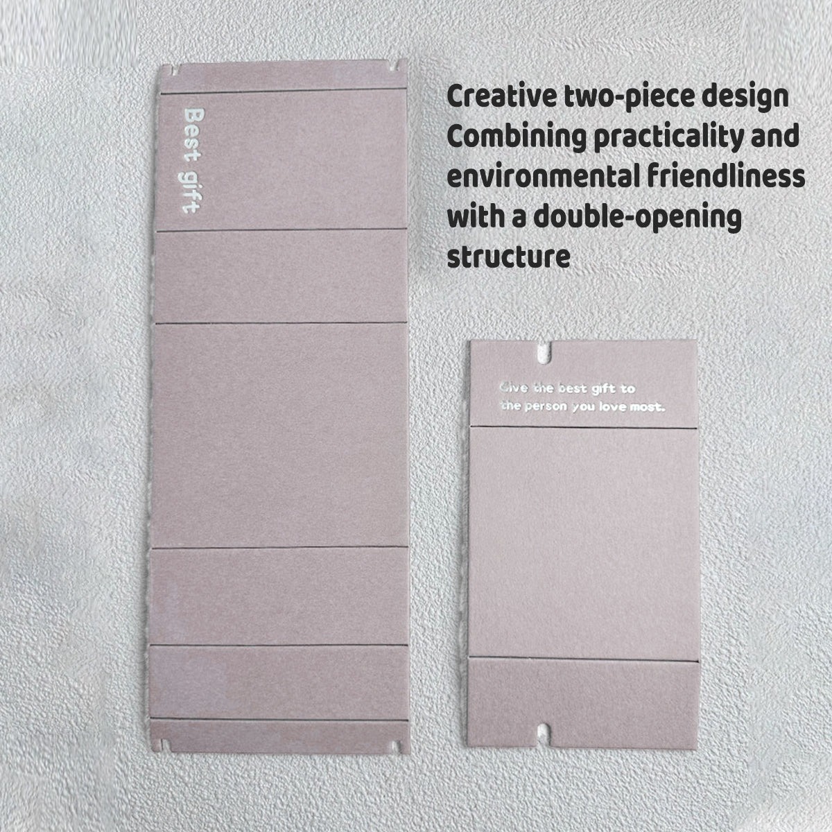 10PCS Folding Paper Gift Boxes 2-Piece Candy Packaging Boxes