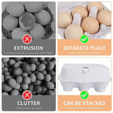 200PCS 6 Slot Paper Egg Trays Molded Pulp Egg Packaging Trays