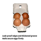 300PCS 4 Slot Paper Egg Trays Molded Pulp Stackable for Egg Packaging