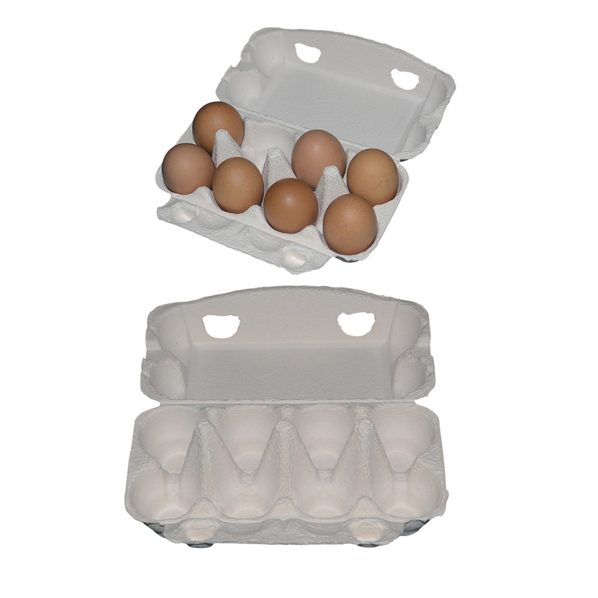 200PCS 8 Slot Paper Egg Trays Molded Pulp Egg Packaging Trays
