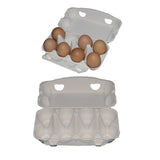 200PCS 8 Slot Paper Egg Trays Molded Pulp Egg Packaging Trays