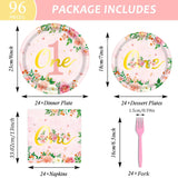 1-year-old Birthday Party Paper Plate Tableware 1Set