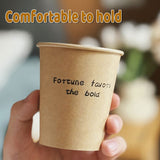 300PCS Disposable Paper Cups 250ml Food-Grade Leakproof