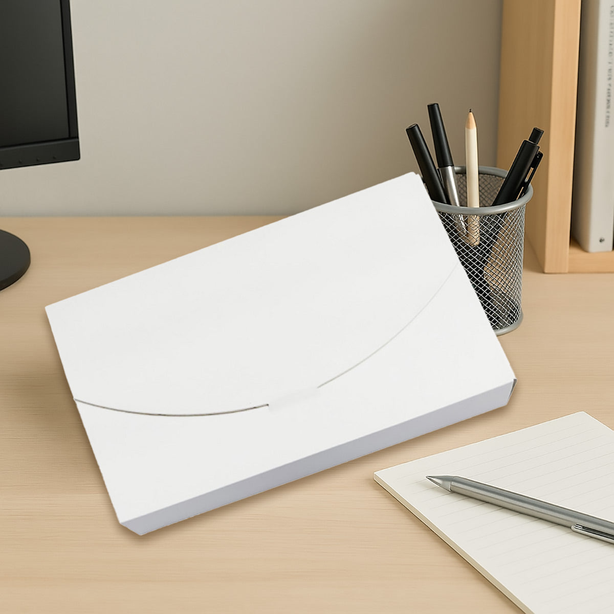 30PCS Envelope Style Folding Box White Cardboard for Wedding Favors