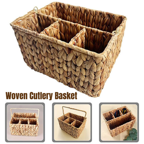 Straw Woven Tote Basket Storage 1Pack