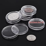 100pcs 40mm Round Coin Boxes Storage Protection Case