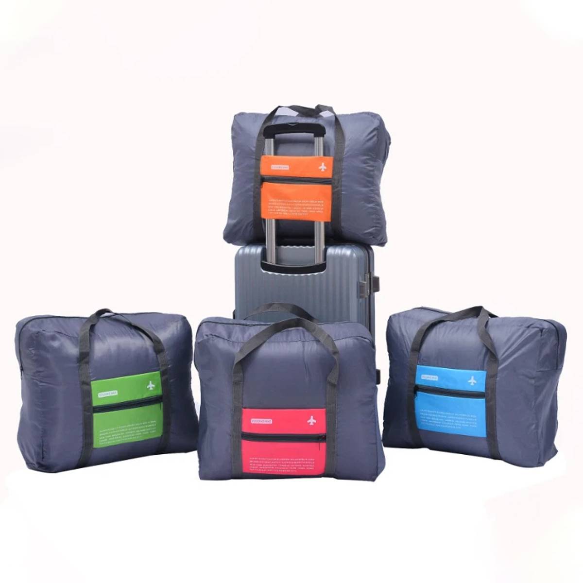 Duffel Storage Bag Waterproof Nylon 4 Colors 1 Piece