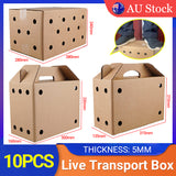 Cardboard Pet Carrier 10PCS 3Sizes Kraft