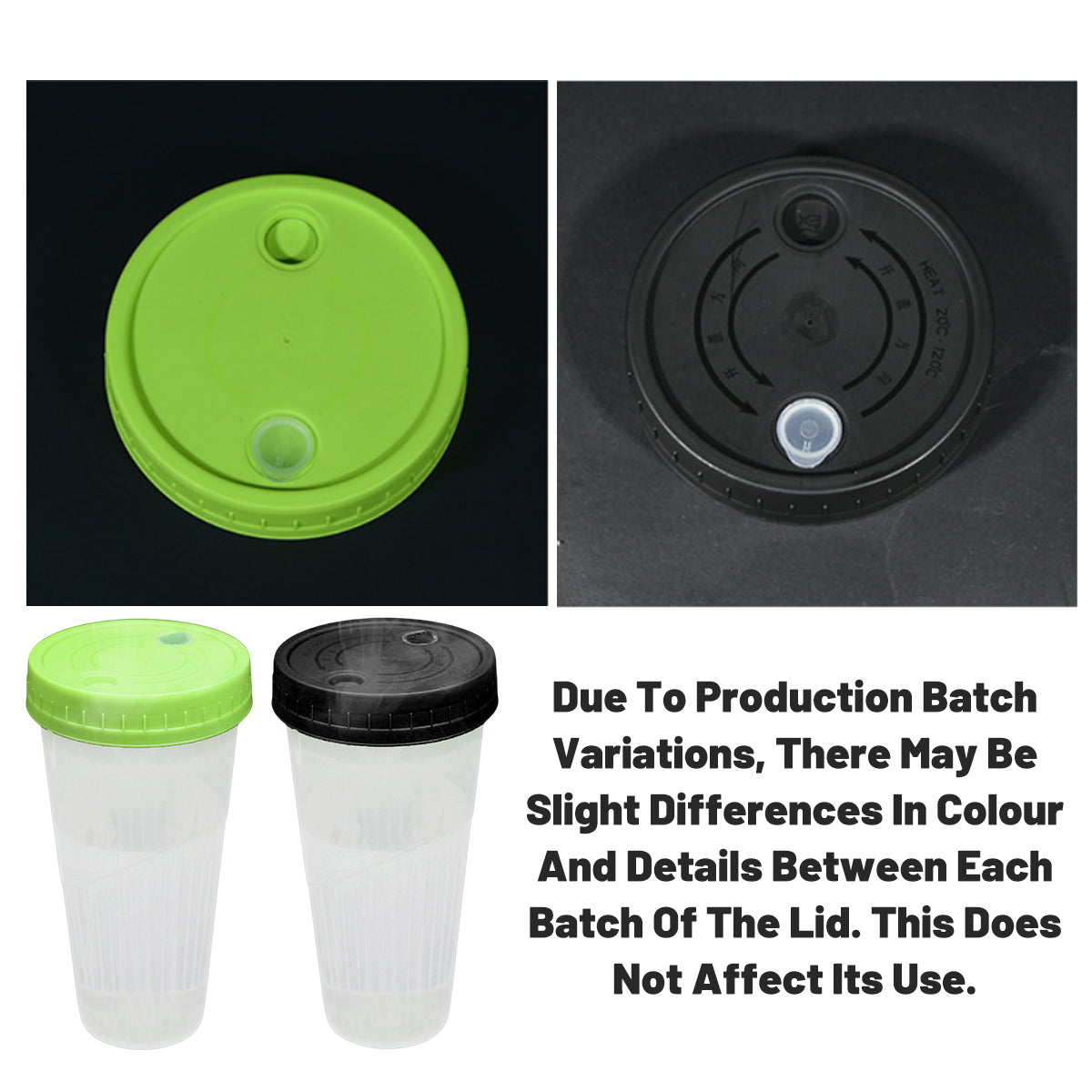 100 Sets 650ml Transparent Drinking Cups with Lids Party Use