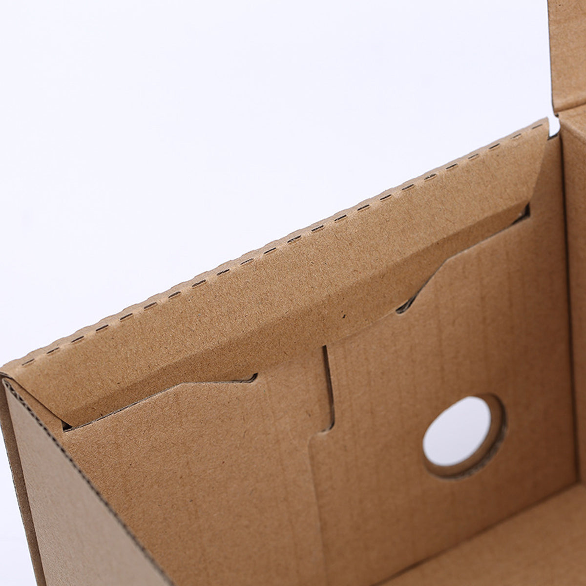 20pcs Kraft Paper Shoe Boxes Clamshell Storage Organizer