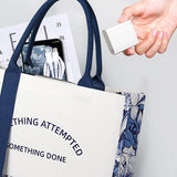 Canvas Tote Bag Shopping Bag Eco-Friendly Large Capacity Handbag Organizer