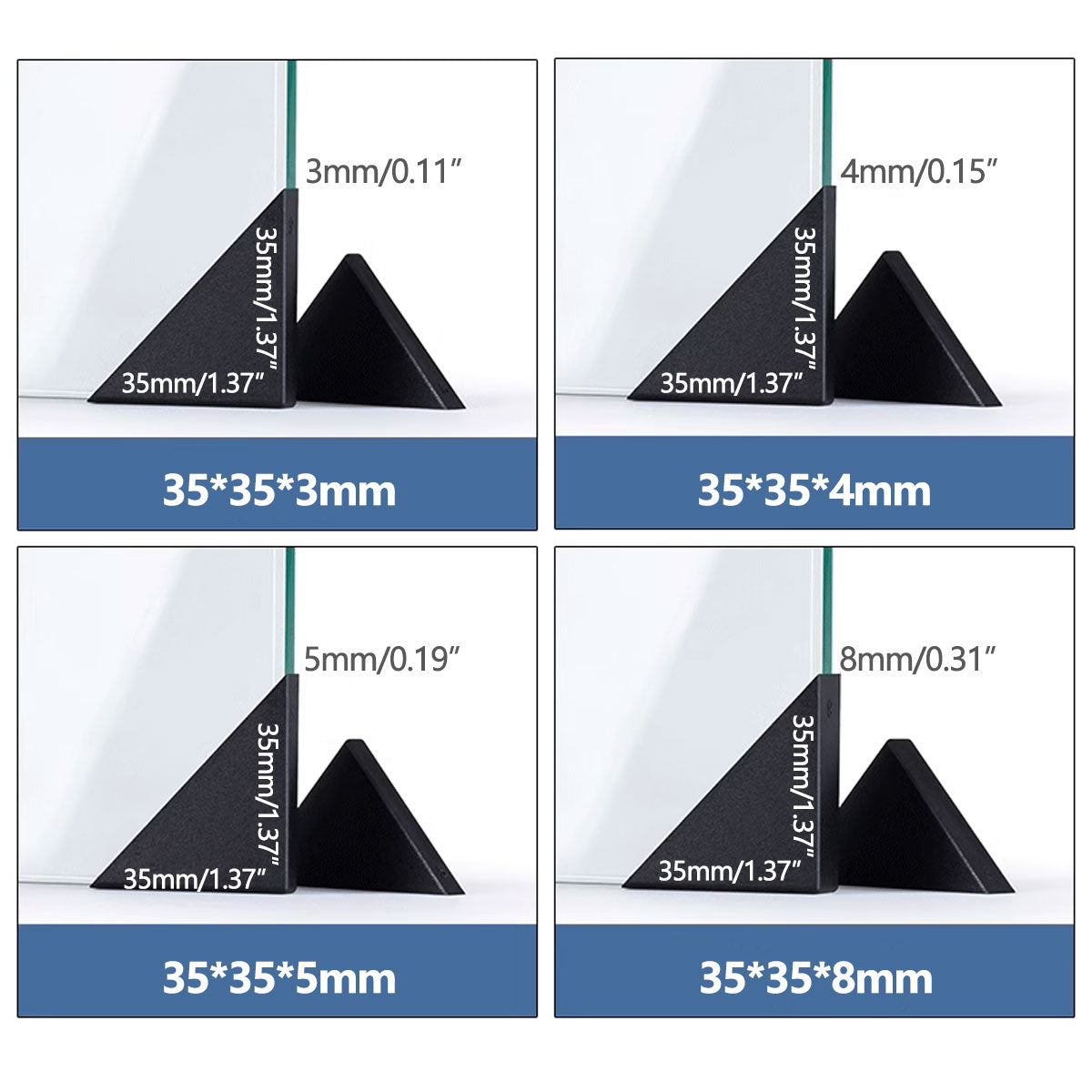 200pcs Plastic Glass Corner Protectors for Anti-Collision