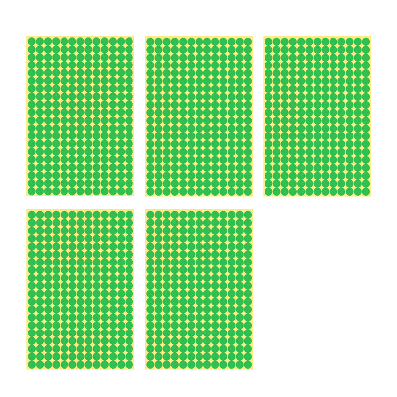 8/13/25/50mm Round Sticker Dots Adhesive Labels Cool-toned