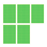 8/13/25/50mm Round Sticker Dots Adhesive Labels Cool-toned