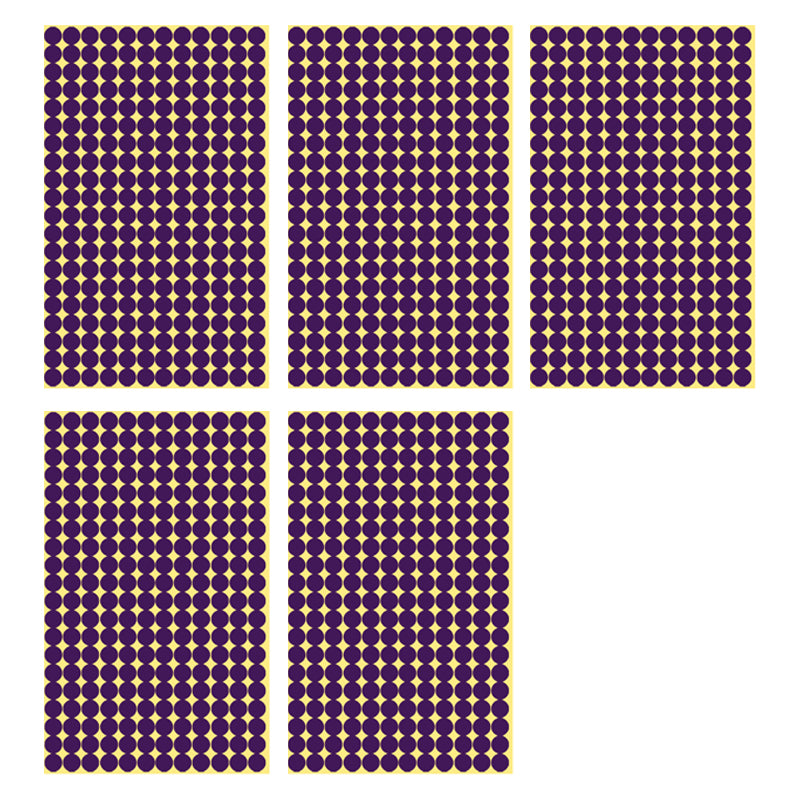 8/13/25/50mm Round Sticker Dots Adhesive Labels Cool-toned