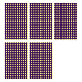 8/13/25/50mm Round Sticker Dots Adhesive Labels Cool-toned