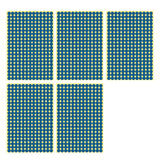 8/13/25/50mm Round Sticker Dots Adhesive Labels Cool-toned