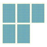 8/13/25/50mm Round Sticker Dots Adhesive Labels Cool-toned