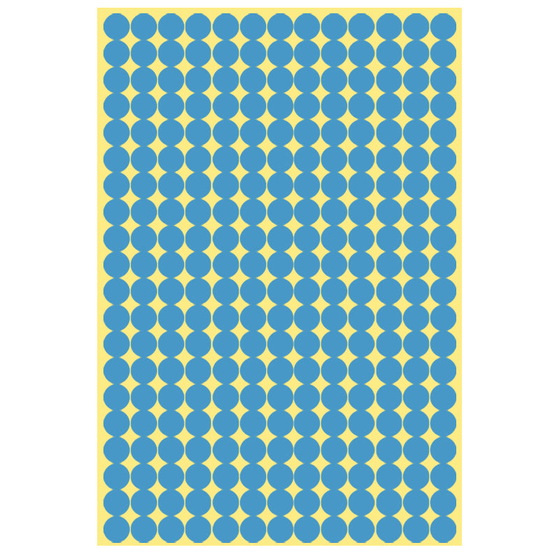 8/13/25/50mm Round Sticker Dots Adhesive Labels Cool-toned