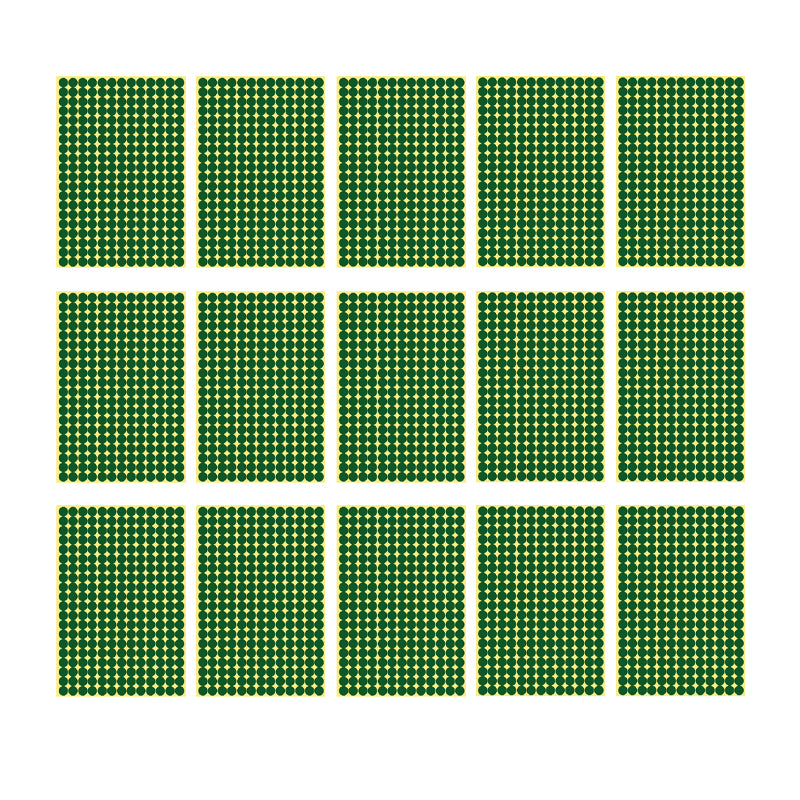 8/13/25/50mm Round Sticker Dots Adhesive Labels Cool-toned