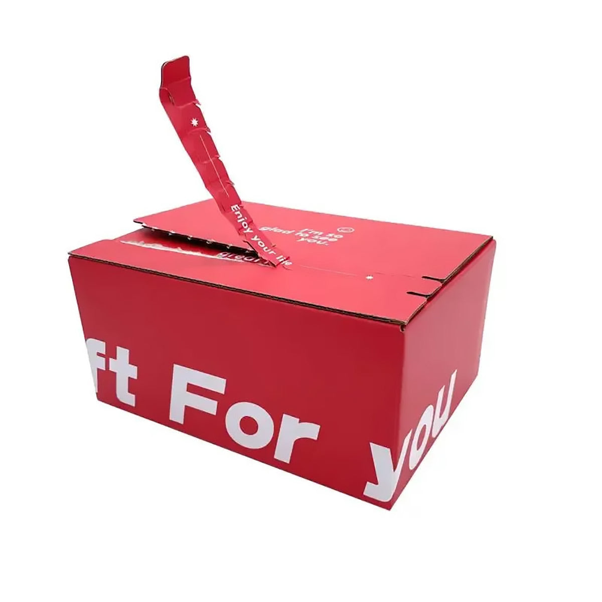 10PCS Zipper Corrugated Cardboard Shipping Boxes