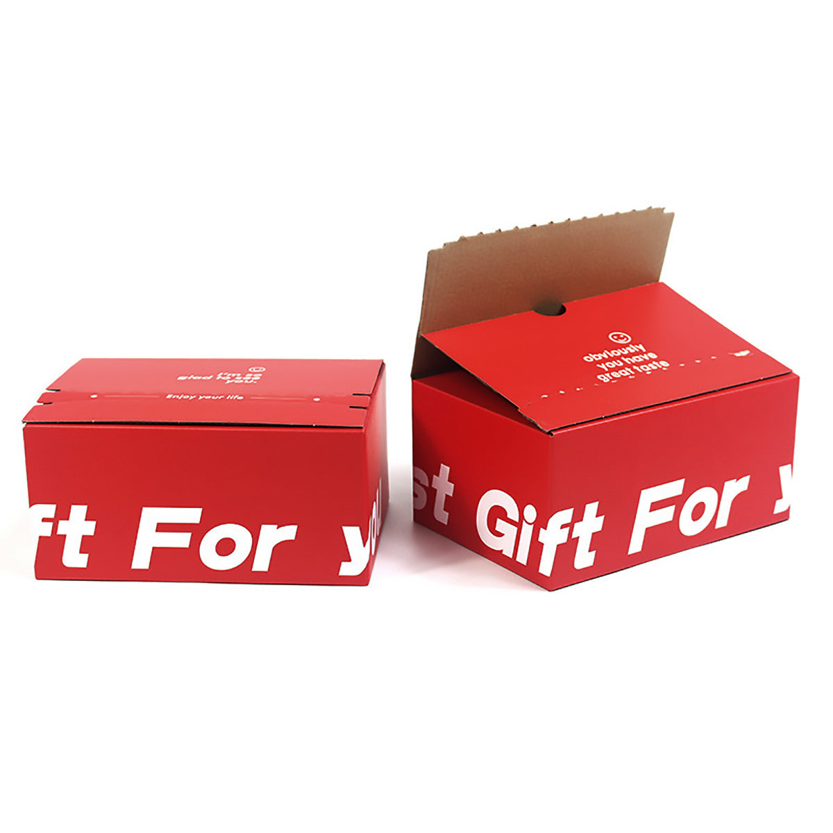 10PCS Zipper Corrugated Cardboard Shipping Boxes