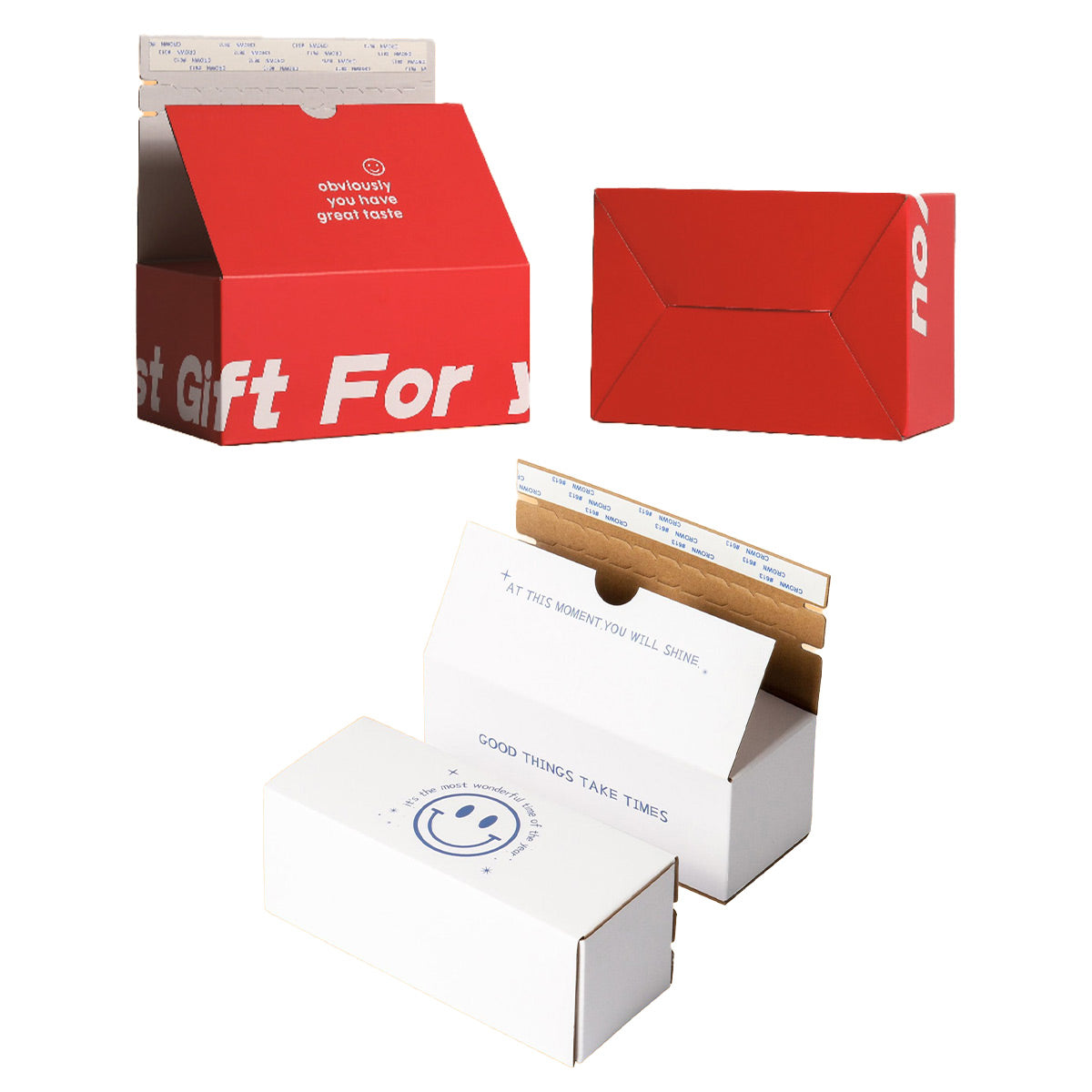 10PCS Zipper Corrugated Cardboard Shipping Boxes