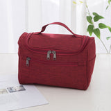 Travel Size Zipper Closure Toiletry Bag 1pc