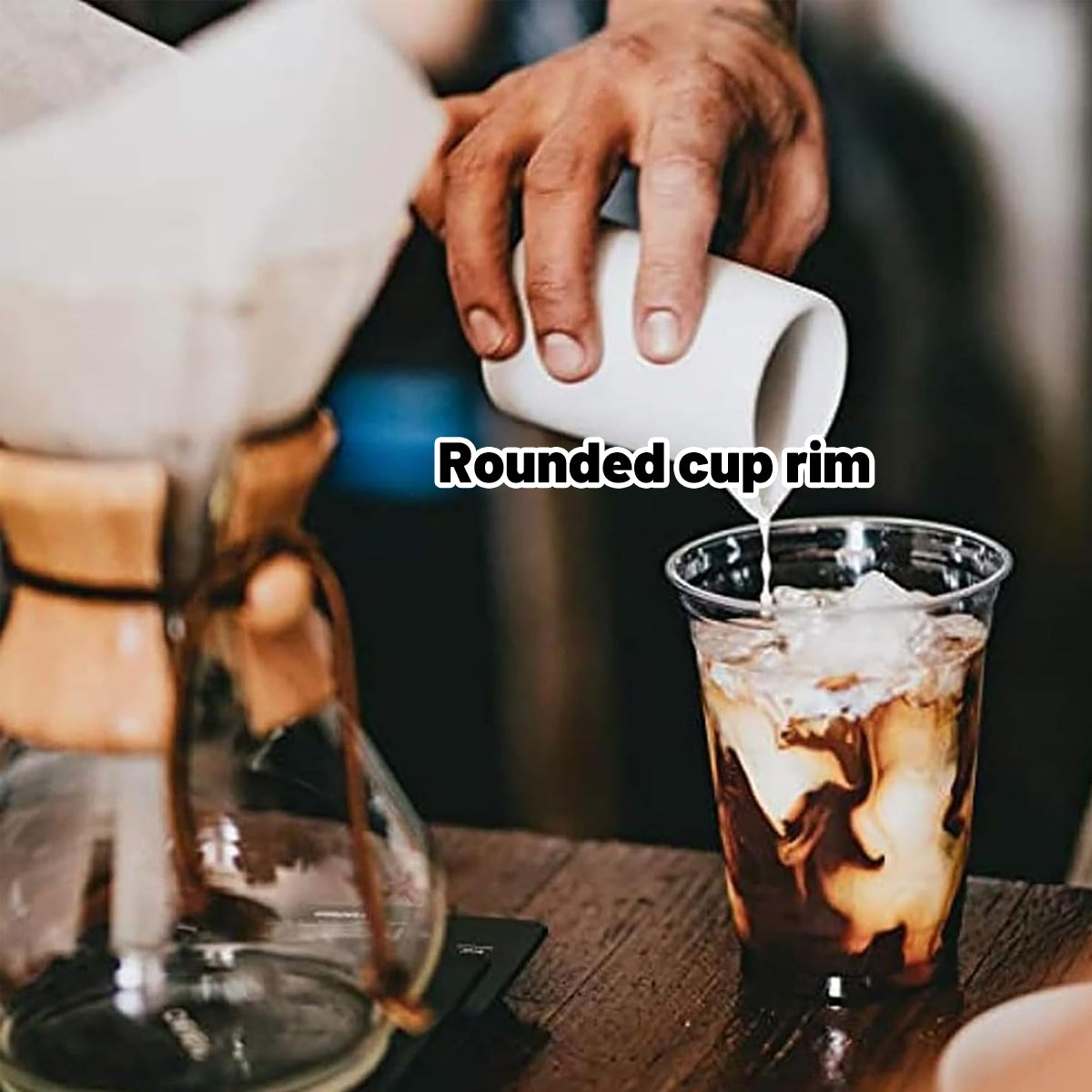 250Sets Transparent Drinking Cups with Lids 400ml Food-Grade