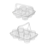 Clear Pastry Cake Box with Handle Food Grade Dessert Takeaway Packaging