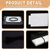 20PCS Transparent Rectangle Blister Bakery Boxes with Handle