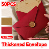 30PCS Thickened Linen Envelopes 250gsm for Invitation Cards