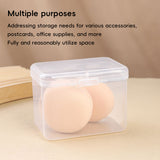 10PCS Mini Clear Plastic Storage Boxes Small Parts Organiser