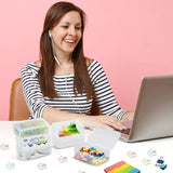 10PCS Mini Clear Plastic Storage Boxes Small Parts Organiser