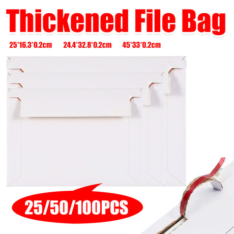 Self-Seal Mailing Envelopes 250g Thickened Cardstock Durable Document Bags