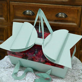 5PCS Transparent PVC Bow Gift Box with Ribbon Handles for Wedding