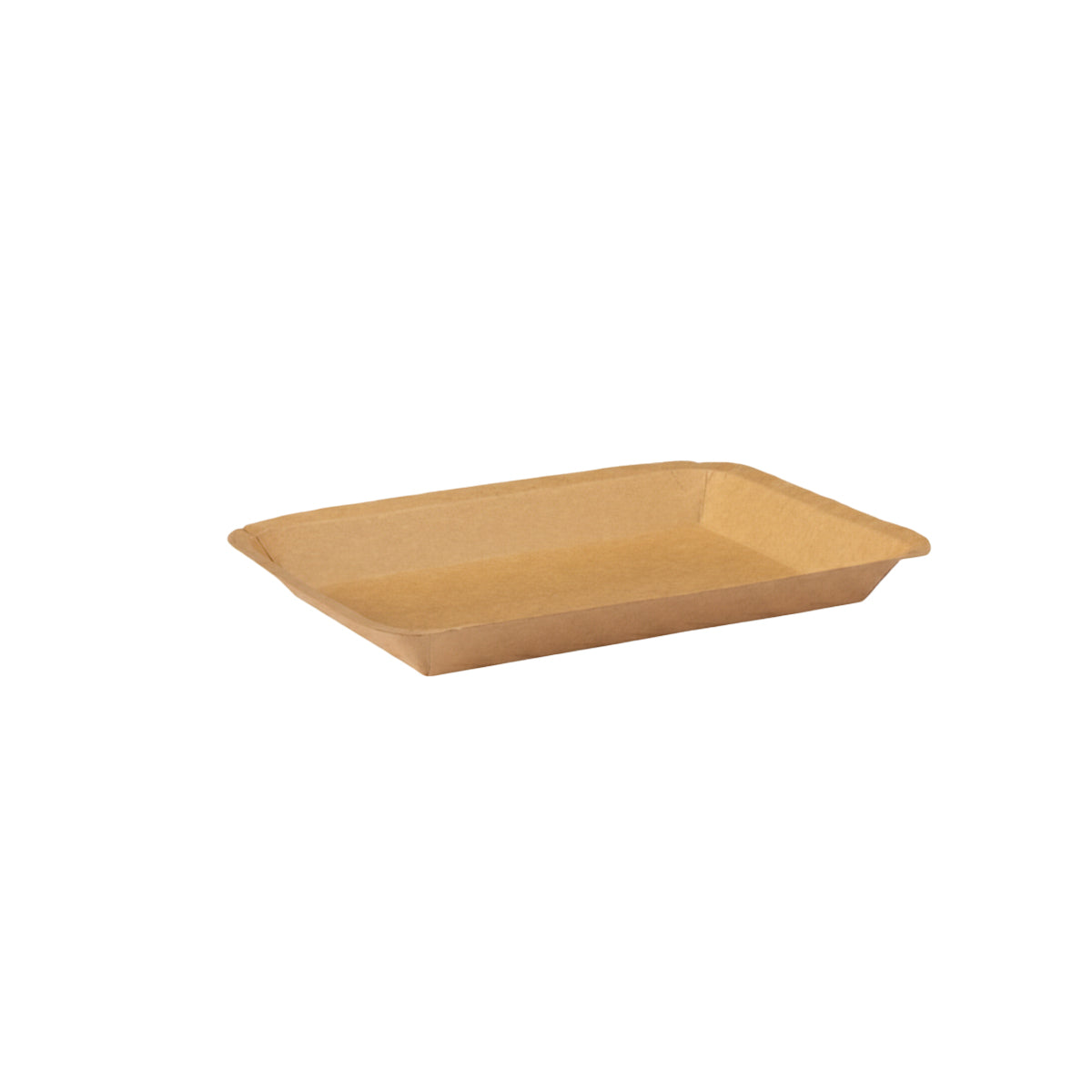 100PCS Kraft Paper Plates Food Grade Water Oil Resistant Lunch Boxes