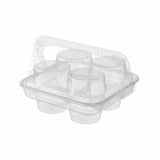 Clear Pastry Cake Box with Handle Food Grade Dessert Takeaway Packaging