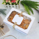 24PCS Kraft Candy Boxes with Clear Window Durable Gift Packaging