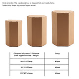 20PCS Hexagonal Kraft Paper Gift Boxes for Party Wedding Candy Craft