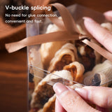 20PCS Clear Snack Pastry Gift Boxes Food Grade Cake Cookie Packaging