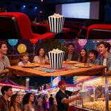 100PCS Popcorn Boxes Food Grade Disposable Snack Packaging