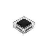 5PCS Acrylic Transparent Jewelry Display Case with Magnetic Cushion