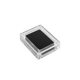 5PCS Acrylic Transparent Jewelry Display Case with Magnetic Cushion